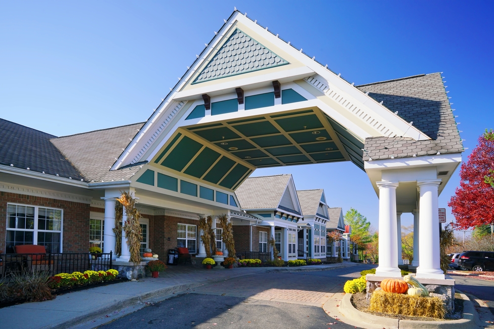 Exterior view of an assisted living facility